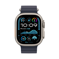 MXDA3CH/B Apple Watch Ultra 2 蜂窝 49 毫米原色钛金属表壳 海洋蓝色海洋表带