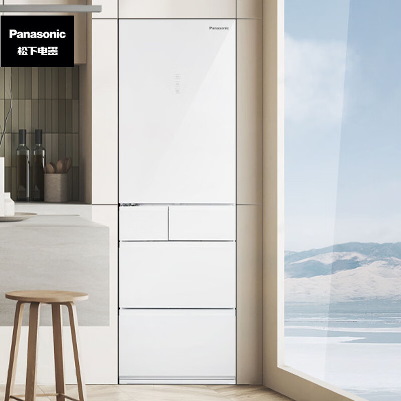 松下NR-E412BG-W 387L右开门 N+1自由组合零嵌 全自动制冰 纳诺怡X除菌净味 多门多温区展示柜高清大图