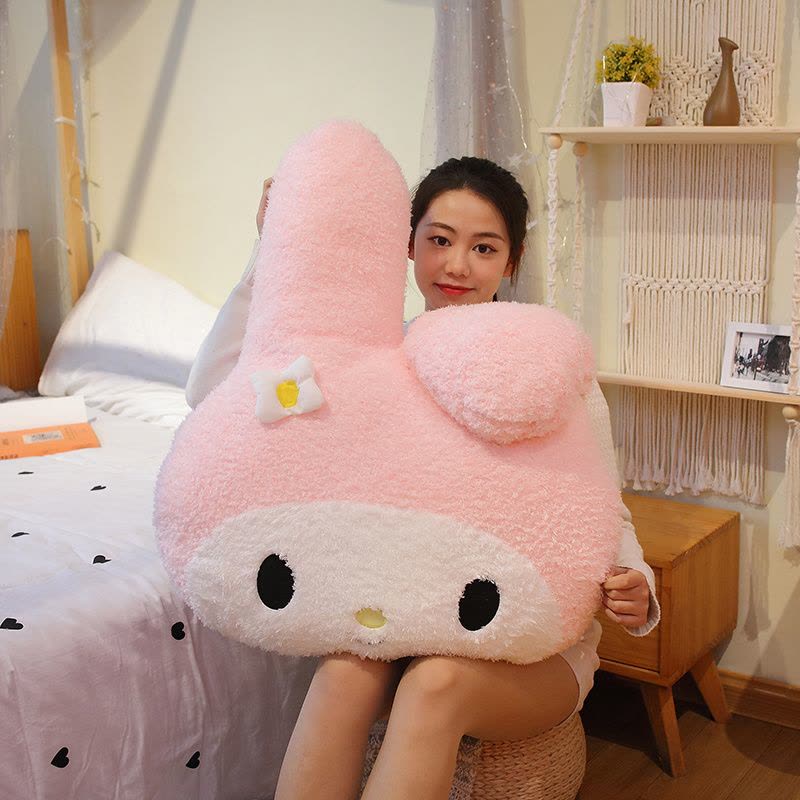 库洛米抱枕小恶魔玩偶床上大靠垫三丽鸥公仔闺蜜女生睡觉生日图片