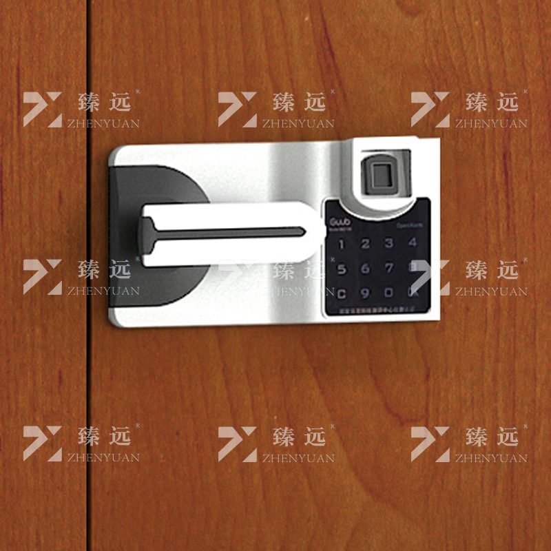 臻远 ZYJJ-80067 保密柜 顶柜红木纹智能指纹锁 长900*宽420*高400mm 单位:1台高清大图