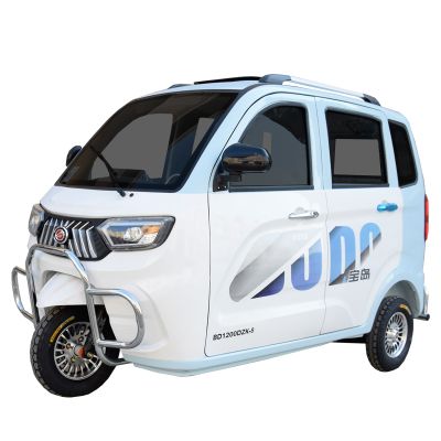 宝岛正品成人全封闭电动三轮锂电国标上牌油电两用日常代步电瓶车 油电两用 行政款