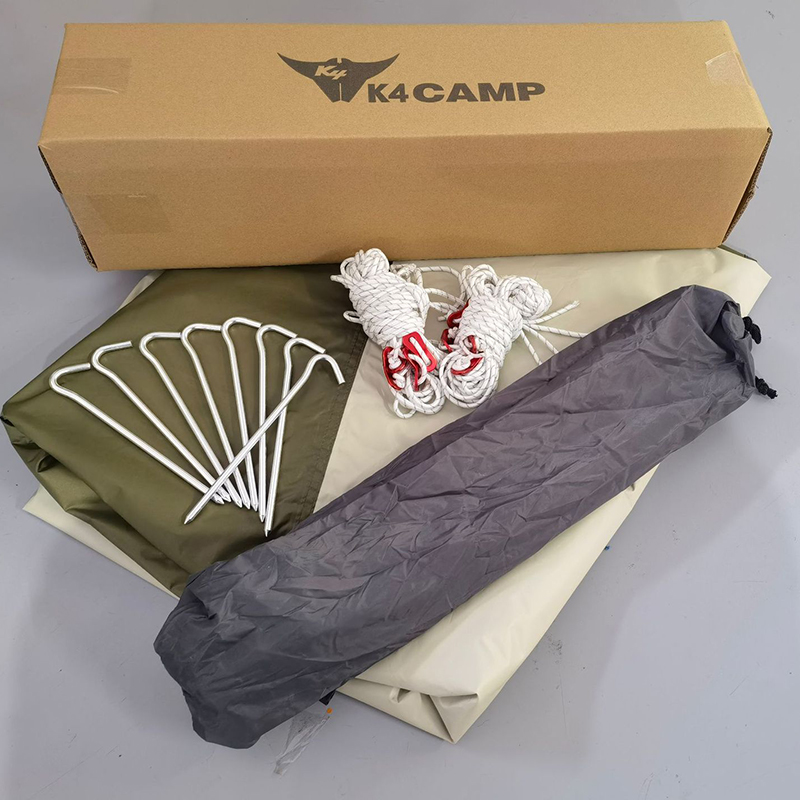 苏宁户外超大涂银天幕布六角超轻防雨防晒野外沙滩遮阳棚露营凉棚多种搭建高清大图