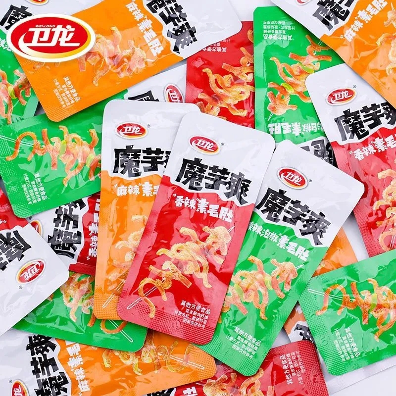 卫龙魔芋爽15g*10包素毛肚辣条素肉魔芋[混合口味]小包装吃货零食解馋小零食儿时休闲零食休闲食品小吃