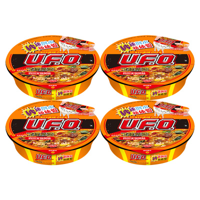 日清(NISSIN) UFO飞碟炒面 四川火锅风味 124g/碗 4碗装