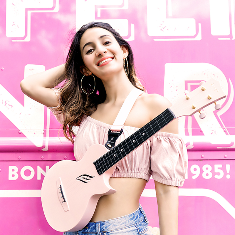 enya恩雅旗舰店novau碳纤维尤克里里初学者入门小吉他女生款儿童视频
