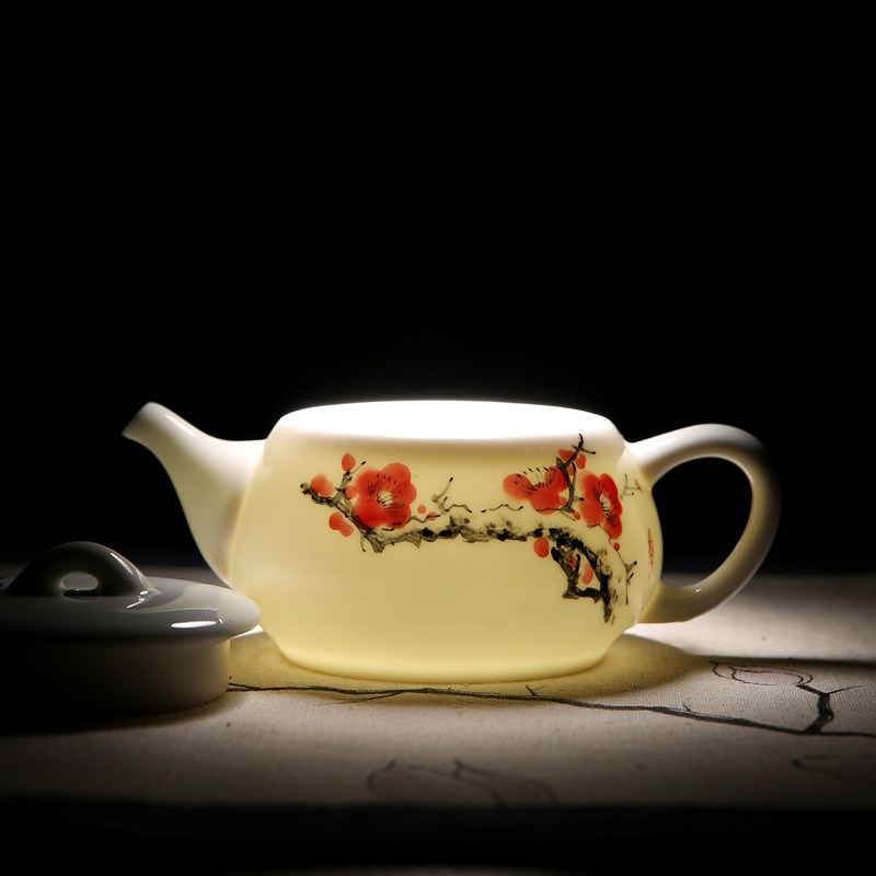 鼎亨茶壶陶瓷景德镇手绘青花瓷泡茶壶功夫茶具过滤泡茶器日式小单