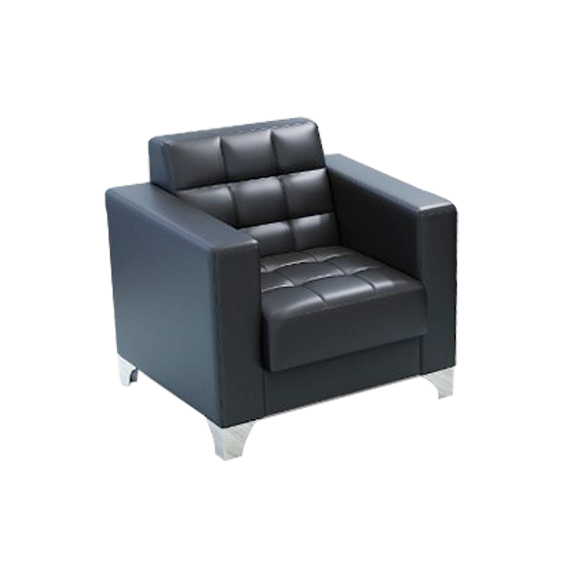 三金鑫 办公沙发商务接待小型沙发现代简约会客办公室沙发组合 西皮单人位