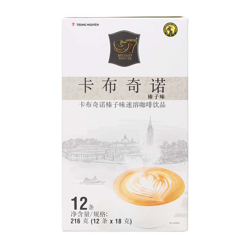 越南中原G7 卡布奇诺速溶咖啡 榛果味216g