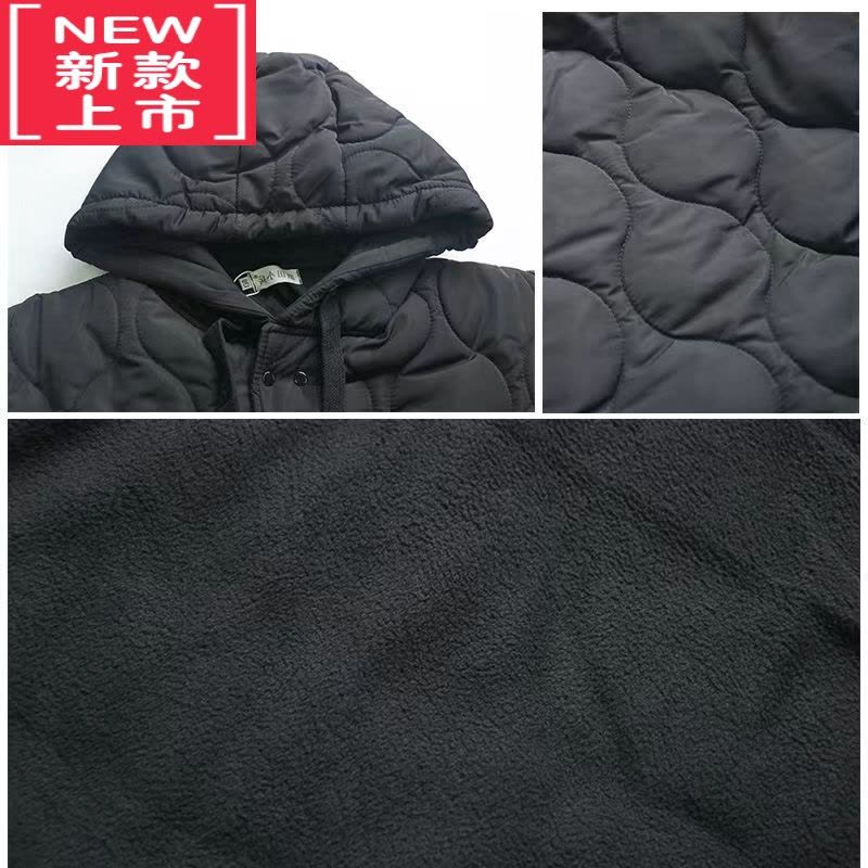 可莉允女童棉服冬季2022新款洋气韩版加厚连帽派克服大童中长款棉衣外套图片