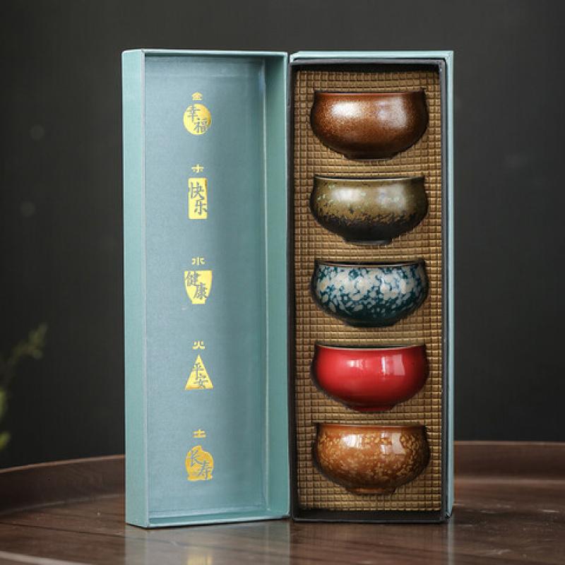 苏氏陶瓷(SUSHI CERAMICS) J0312 五行杯 5个 (单位:盒)高清大图