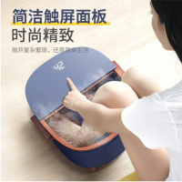 奥克斯(AUX)泡脚桶足浴盆全自动加热恒温电动按摩家用高桶养生足疗神器[豪华版]循环花洒+药包