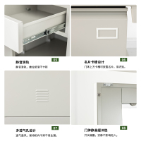 尔迈 制式营具内务柜加厚铁皮柜储物柜宿舍衣帽存放柜双人物品柜 B款