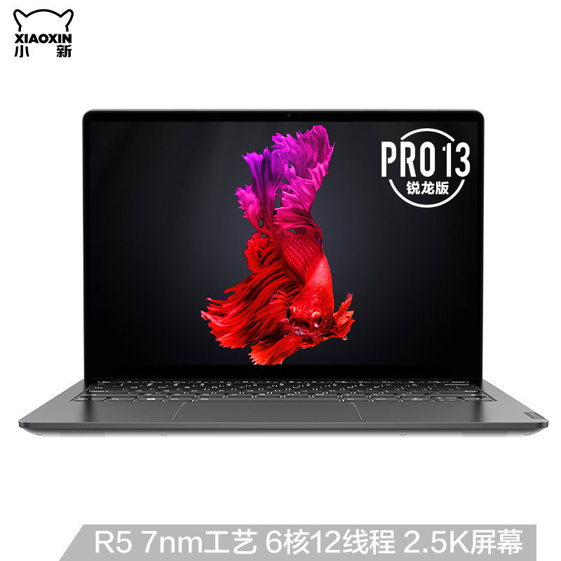 联想(Lenovo)小新Pro13 2020新款 13.3英寸四边窄全面屏超轻薄本笔记本电脑(R5-4600U 16G 512G 2.5K 高色域)深空灰