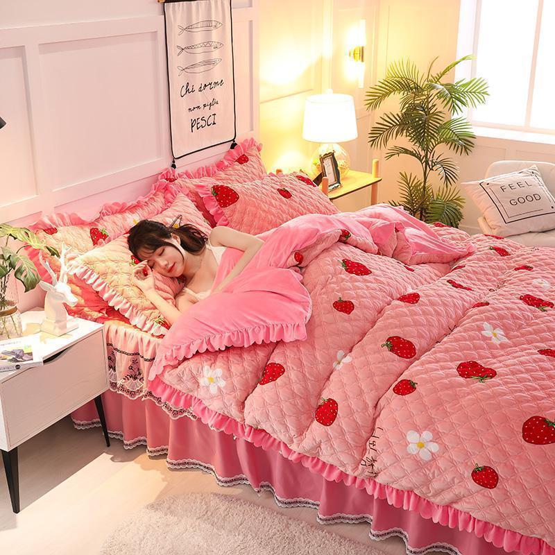 冬天被套单件双面绒双人200230加厚夹棉单人学生宿舍被罩_963高清大图