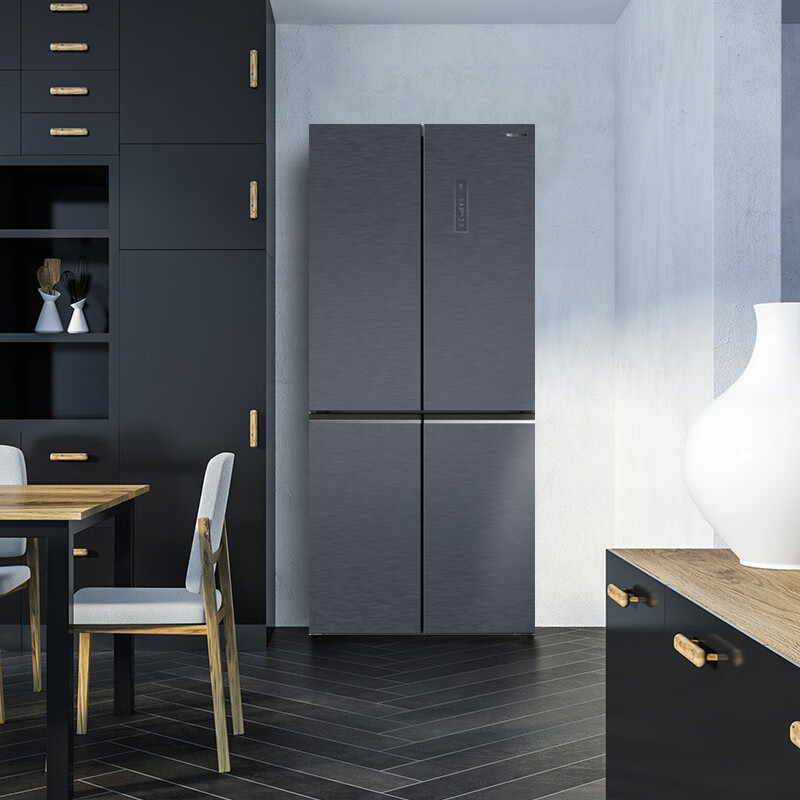 美菱大窄门bcd-600wup9bt十字四开门底部散热内嵌入式冰箱超薄双变频