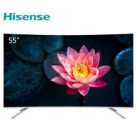 海信（Hisense）HZ55E6AC 55英寸 4K曲面 超薄全面屏 人工智能液晶电视机（银色）