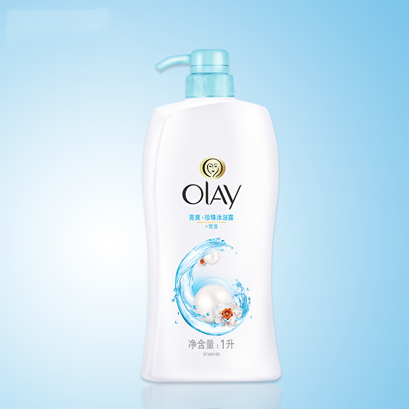 玉兰油(OLAY)美肌清爽沐浴露亮爽珍珠1000ML泡澡 控油平衡 清洁 保湿