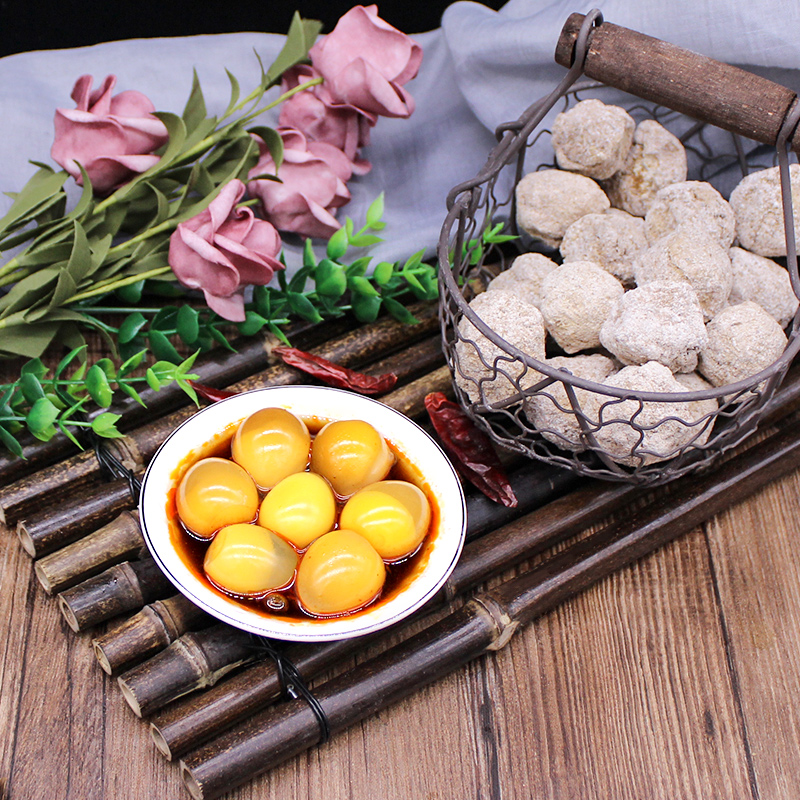 [熊猫鸟]鹌鹑皮蛋 40枚 松花皮蛋鹌鹑蛋变蛋溏心传统小皮蛋鹌鹑蛋高清大图