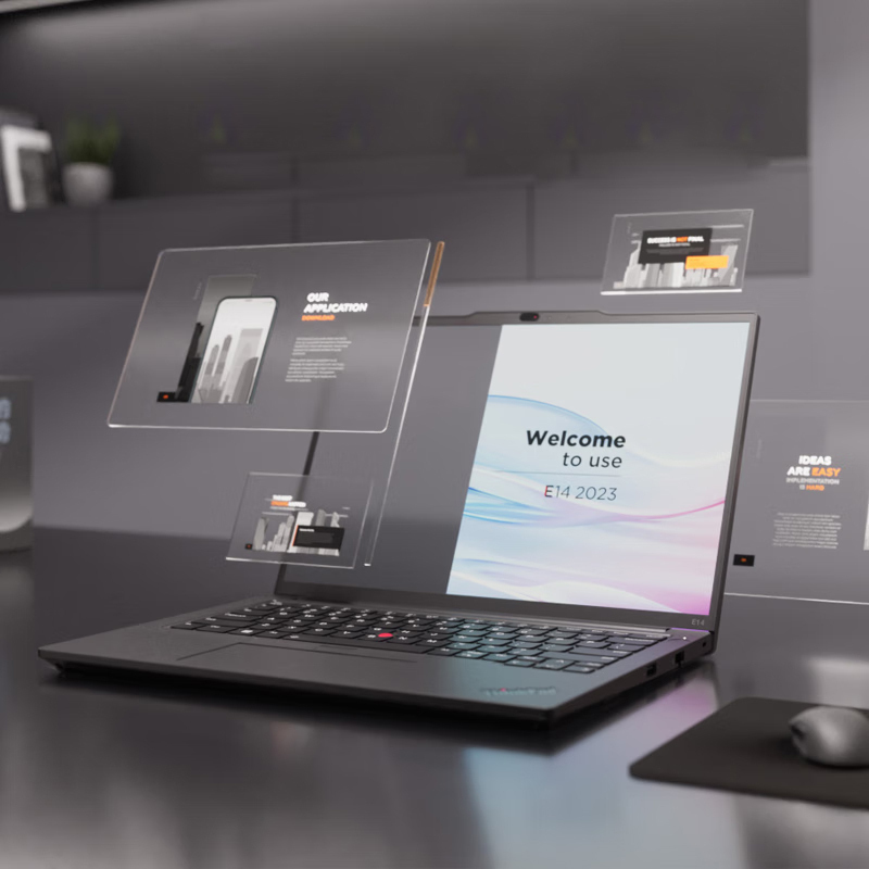 联想ThinkPad E14 锐龙版(01CD)14英寸设计高端轻薄商务办公笔记本电脑(锐龙 R5-7530 16G 512G 高清屏)黑色