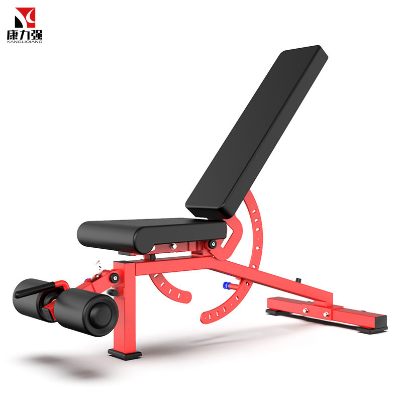 康力强KLQ972商用悍马系列可调负角度哑铃训练凳飞鸟椅上下斜卧推椅高清大图