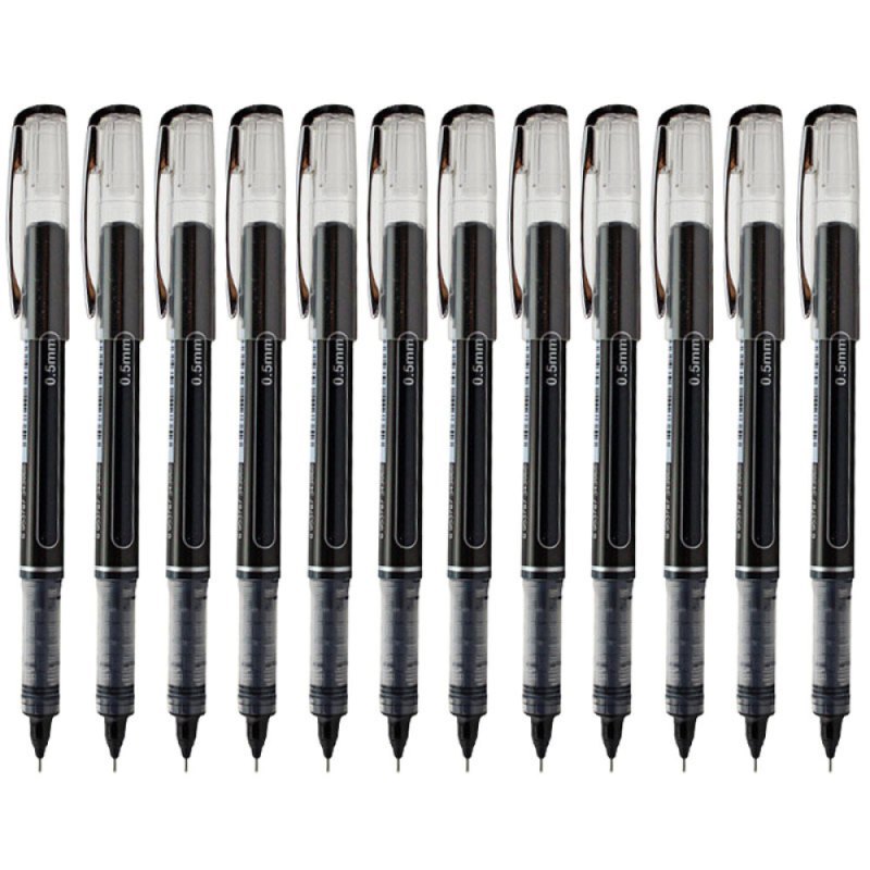 晨光直液式签字笔arp50901黑0512支盒视频