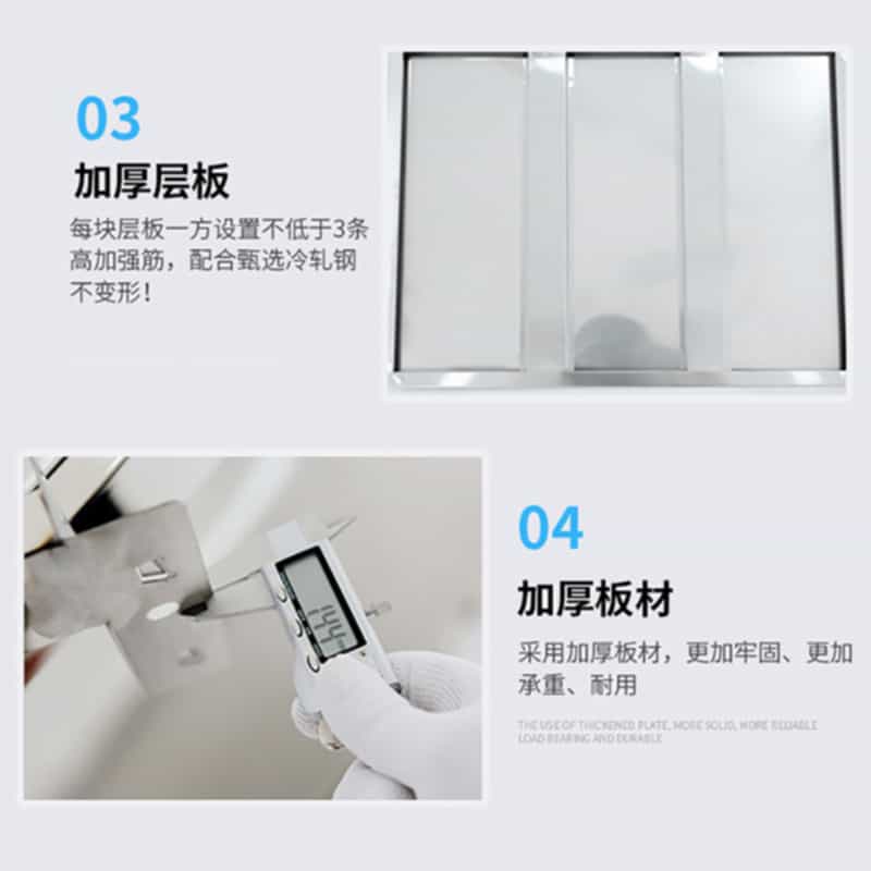 尔迈 中型仓库货架400KG/层重型仓储展示架工厂置物架 灰色1.5*0.6*2=4层高清大图