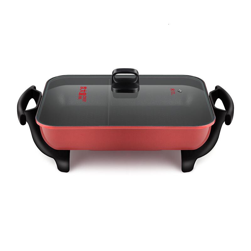 炊大皇电火锅烧烤两用锅37x27cm多用途不粘锅电热锅L高清大图
