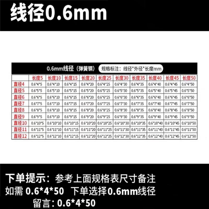 天瑞通邦 304不锈钢弹簧 个 线径0.6mm