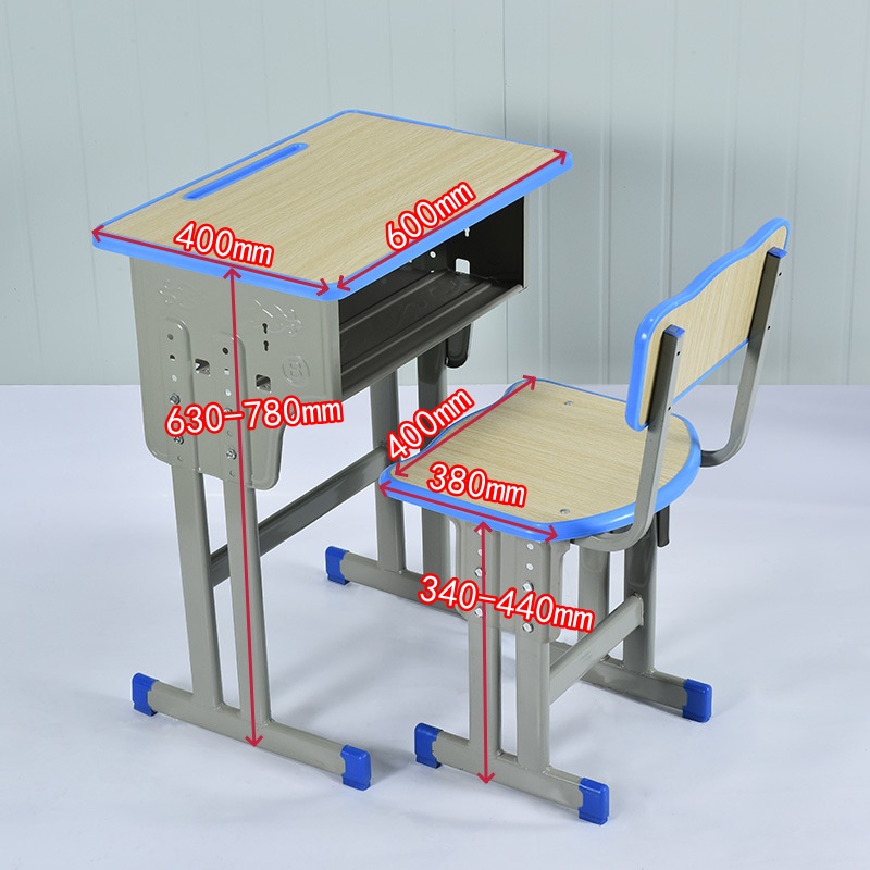 戴劲 学校高中小学生课桌椅ABS加厚教室课桌椅培训补习椅子 款式十八高清大图