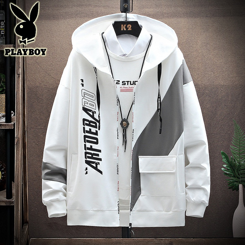 花花公子 Playboy 男士卫衣 帽衫花花公子男装21新款连帽上衣男士青少年学生卫衣免烫拉链百搭服 价格图片品牌报价 苏宁易购思皓专营店