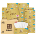 清风 原木金装抽取式面巾纸BR13MJ24E 4层110抽*24包/箱