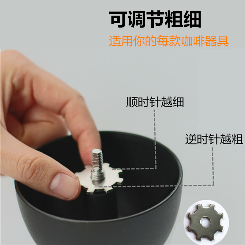 手动咖啡豆研磨机手摇磨豆机家用小型水洗陶瓷磨芯手工粉碎器时光旧巷咖啡机 5:双罐磨豆机组合+双层滤网