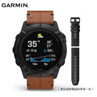 佳明GARMIN 飞耐时Fenix6X Pro户外运动智能手表心率血氧音乐支付跑步功能手表 蓝宝石镜面棕色皮革表带