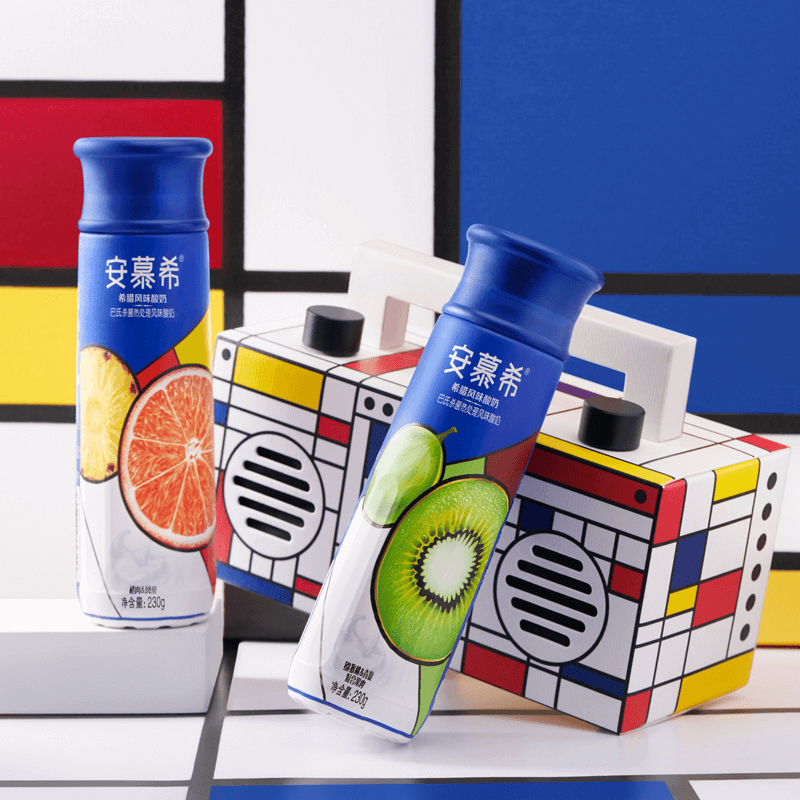 伊利安慕希风味酸奶(猕猴桃青提味)230g*10高清大图