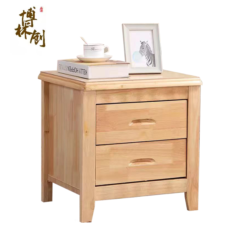 博林创 实木床头柜 01#款 橡木款 /个高清大图