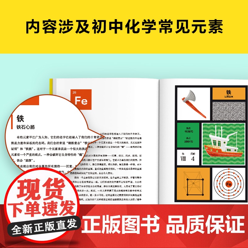 元素周期表趣史 凯瑟琳·哈卡普 鲁超译 化学科普 毒理学博士的化学知识卡 初中化学 化学启蒙 课外读物科学史自然课高清大图