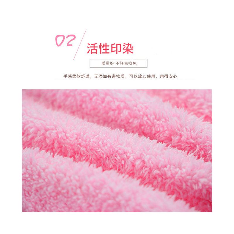 新款时尚吸水加厚干发帽浴帽长发速干头巾细纤维|公主粉+温馨黄 加厚款【绒】赠浴球一个