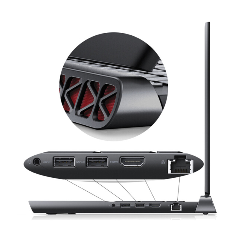 戴尔(DELL)灵越新游匣7467 14英寸笔记本电脑(i5-7300HQ 4GB 256GB固态 4G独显 高清屏)