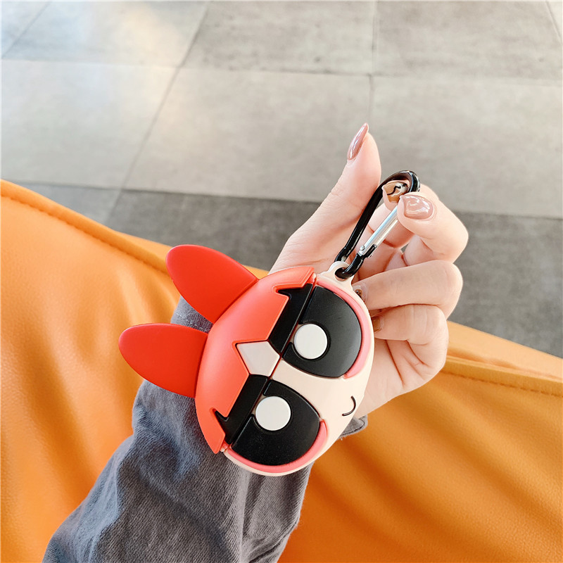 高铭宣airpodpro保护套硅胶苹果无线耳机airpods1/2/3三代创意可爱卡通飞天小女警软壳代保护壳
