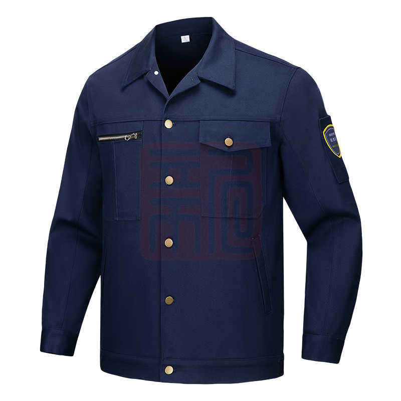 君御 JY-F105纯棉加厚阻燃工作服电焊服 藏青色-5XL(195#)