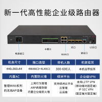 华三(H3C)MER8300 多WAN口全千兆企业级VPN路由器 内置AC 带机量300-600