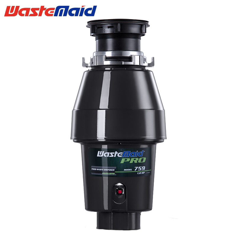 美国唯斯特姆厨房垃圾处理器家用食物厨余粉碎机五级研磨隔音降噪无线感应开关Ag+抑菌759-AS[家用实惠款]