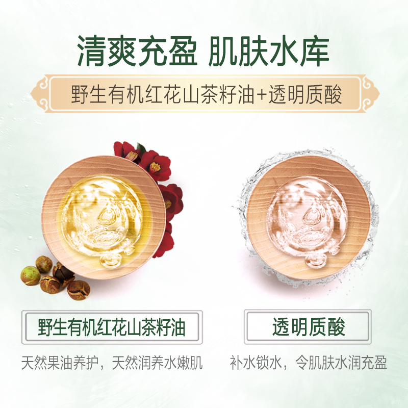 她芙山茶花玻尿酸水漾美肌面膜5片 孕妇面膜保湿补水怀孕期可用 毛孔 控油平衡 提亮肤色 晒后修复