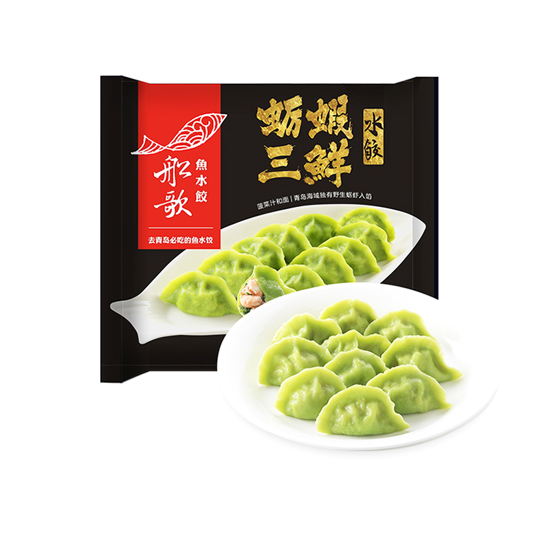 船歌鱼水饺 虾水饺230g 海鲜水饺 手工水饺 早餐面点主食