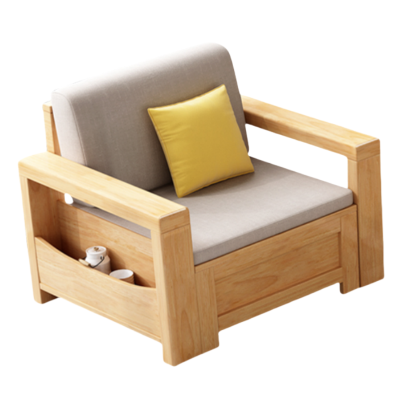 铭思达实木沙发单人张高清大图