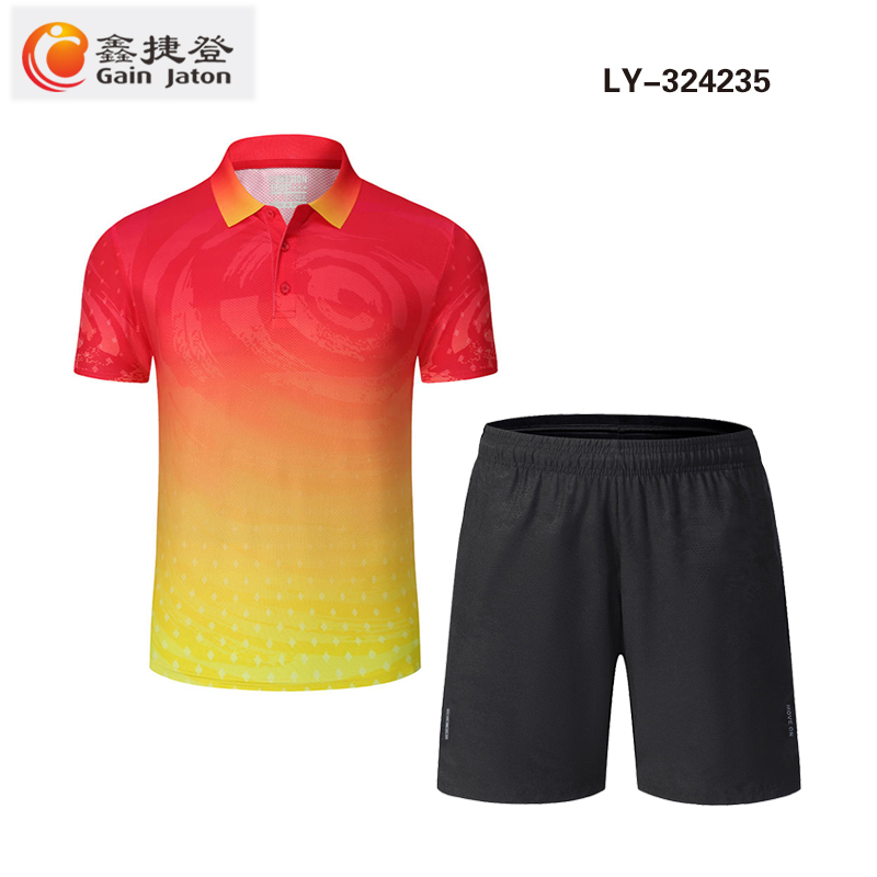 鑫捷登 可定制印字男女同款透气运动服套装 AGRY-LY8901 1套高清大图