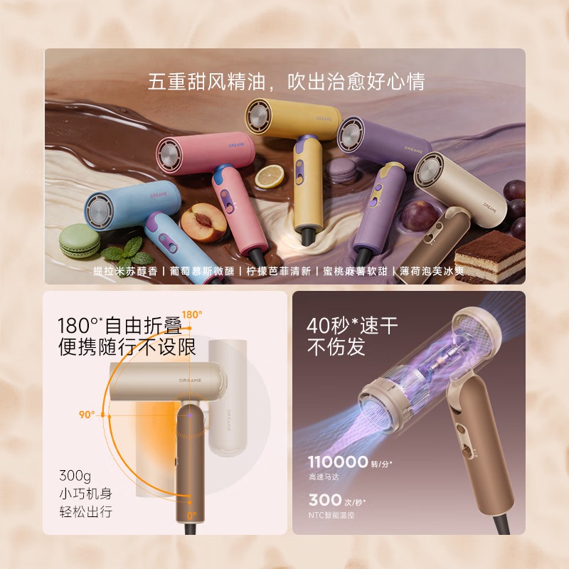 追觅 高速吹风机 P10 Cake-Pocket-紫色葡萄慕斯高清大图