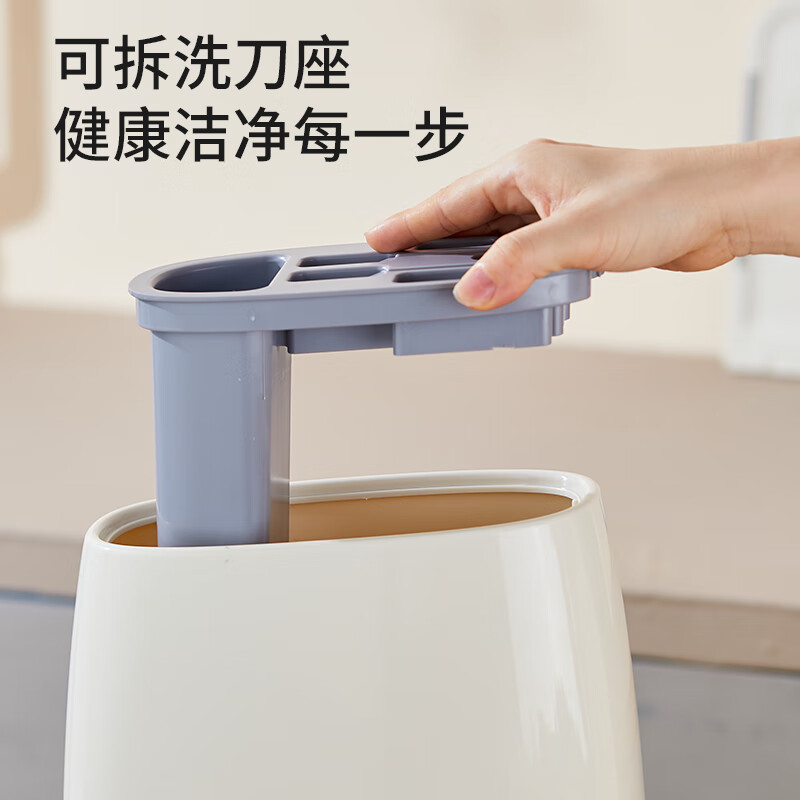 巧媳妇(SMART WIFE)鲸潮6件套K-1708B-6鲸潮六件刀具套装7铬钼钒钢 厨房家用砍骨刀切肉切片刀菜刀组合高清大图