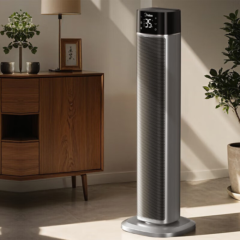 美的(Midea)石墨烯取暖器家用立式高塔暖风机速热小太阳电暖器节能速热抗菌电暖气 HFT22FBR高清大图