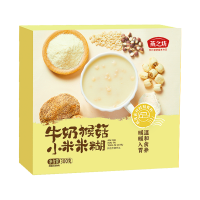 燕之坊牛奶猴菇小米米糊300g 八大药食同源食材 时刻养护 暖暖入胃 不添加蔗糖早餐下午茶夜宵冲调代餐粉